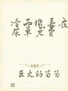 冷面机长夜夜洗床单免费