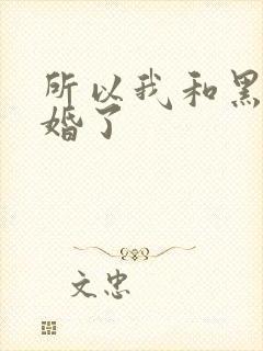 所以我和黑粉结婚了
