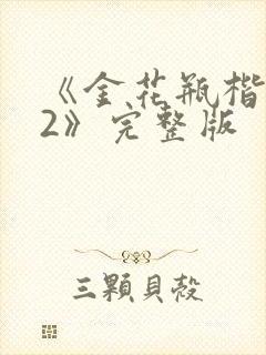 《金花瓶楷梅花2》完整版