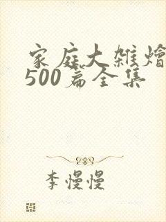 家庭大杂烩小说500篇全集