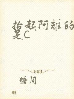 抬起阿离的腿就是C