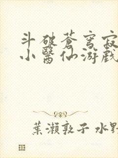 斗破苍穹寂寞的小医仙游戏世界