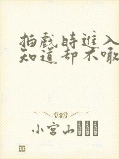 拍戏时进入导演知道却不喊停
