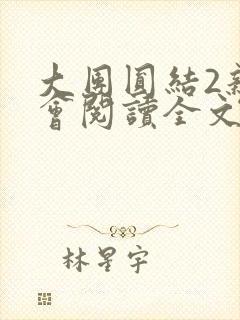 大团圆结2亲情会阅读全文