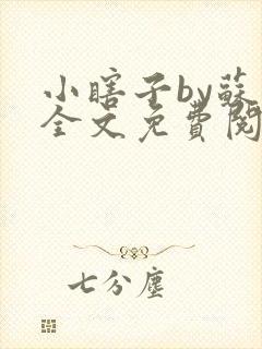 小瞎子by苏软全文免费阅读