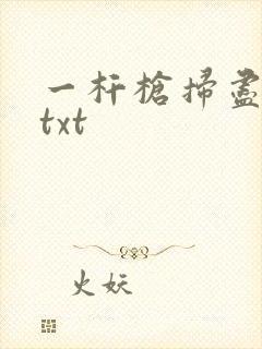 一杆枪扫尽全家txt