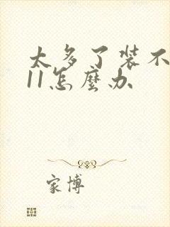 太多了装不下h11怎么办