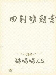 回到明朝当太子