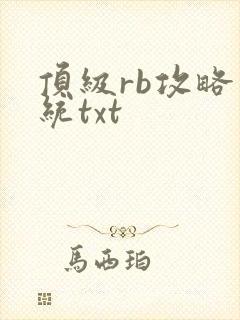 顶级rb攻略系统txt