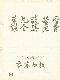 叶凡苏若雪的小说全集免费阅读