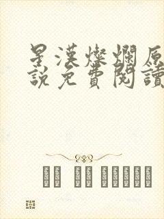 星汉灿烂原著小说免费阅读