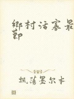 乡村活寡最新章节