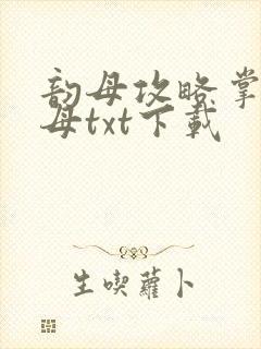 韵母攻略掌中美母txt下载