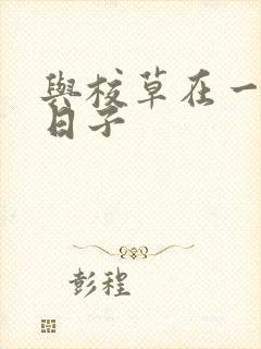 与校草在一起的日子