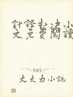 针锋对决小说全文免费阅读完整版