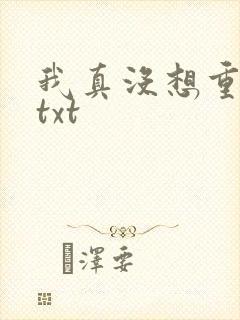 我真没想重生啊txt