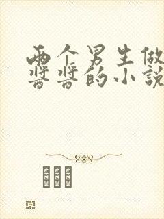 两个男生做酿酿酱酱的小说