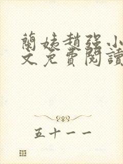 兰姨赵强小说全文免费阅读