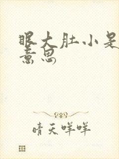 眼大肚小是什么意思