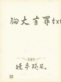 胸大有罪txt