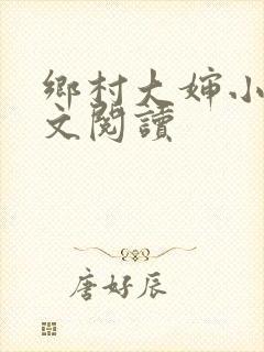 乡村大婶小说全文阅读