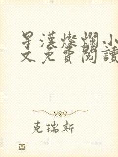 星汉灿烂小说全文免费阅读