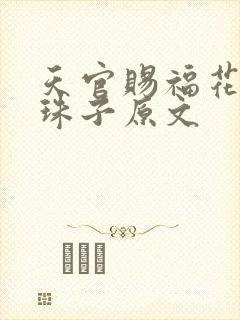 天官赐福花怜塞珠子原文