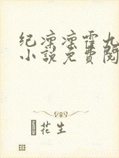 纪凛凛霍九霖的小说免费阅读在线