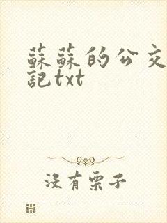 苏苏的公交车日记txt