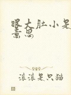 眼大肚小是什么意思