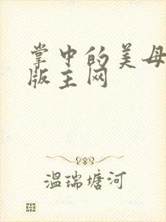 掌中的美母第一版主网