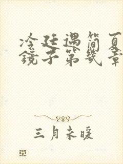 冷廷遇简夏对着镜子第几章