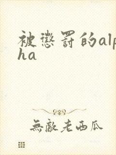 被惩罚的alpha