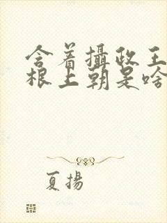 含着摄政王的紫根上朝是啥小说