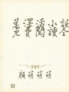 叶泽涛小说全文免费阅读全文