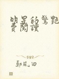 明星的惊艳史免费阅读