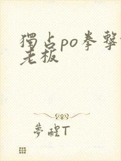 独占po拳击馆老板