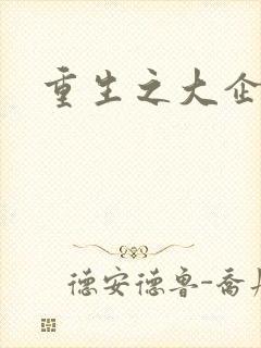 重生之大企业家