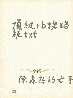 顶级rb攻略系统txt