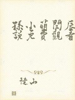 孙小萌闫辰的小说免费观看