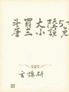 斗罗大陆5重生唐三小说免费阅读