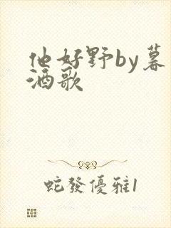 他好野by暮色酒歌