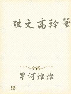 破文高干笔趣阁