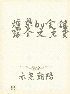 炉鼎by金银花露全文免费阅读笔趣阁