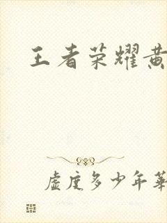 王者荣耀黄化网