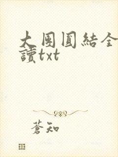 大团圆结全文阅读txt