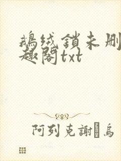 鹅绒锁未删除笔趣阁txt