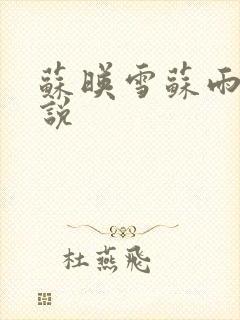 苏映雪苏雨柔小说