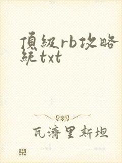 顶级rb攻略系统txt