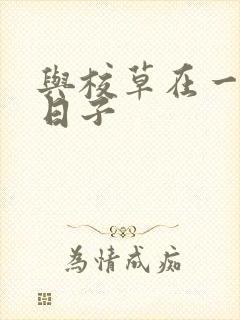 与校草在一起的日子